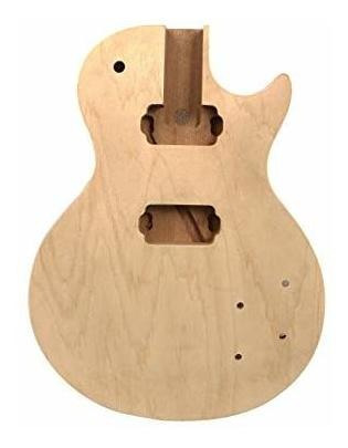 Nuevo Cuerpo De Guitarra Tapa De Arce De Caoba Diy Set De Re