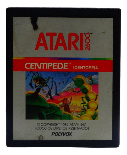 Fita Atari Centipede Centopeia Polyvox Jogo Antigo Cartucho (Usado)