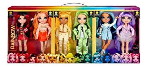 Rainbow High Collect Rainbow Fashion Doll Mega 6 Pack Bundle