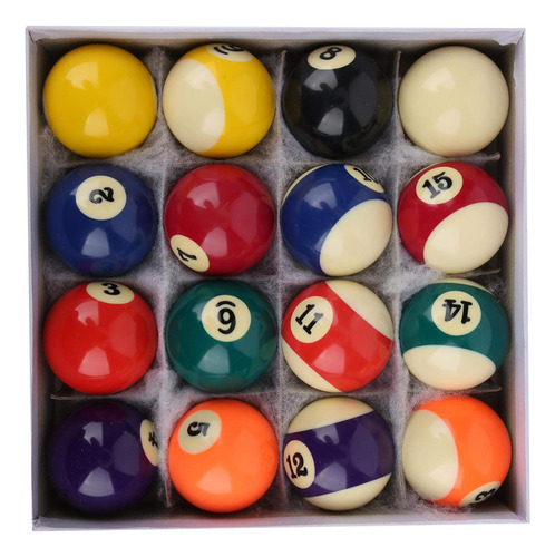 Bola De Billar, 16 Piezas Bola De Billar Juego Completo 2 Pu