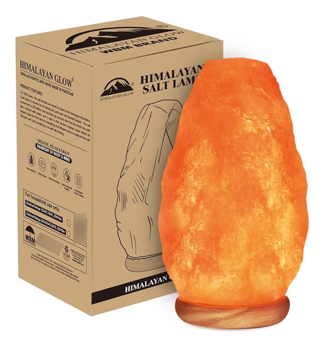 Lámpara De Sal Del Himalaya 7-10 (6-8 Lb) Con Interruptor De