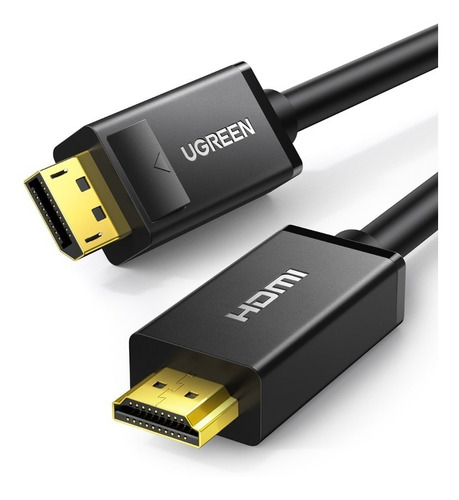 Cable DP de 1 DisplayPort macho a 1 HDMI macho Ugreen DP101 de 1m