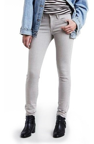 Pantalón Levi's® Mujer 711 Skinny Gris 18881-0273