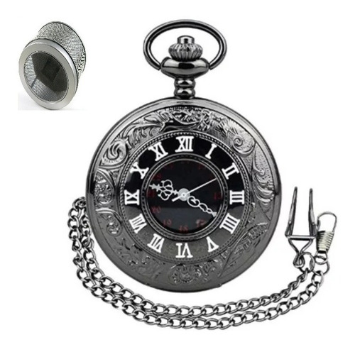 Areloj De Bolsillo Estilo Romano Con Cadena Leontina