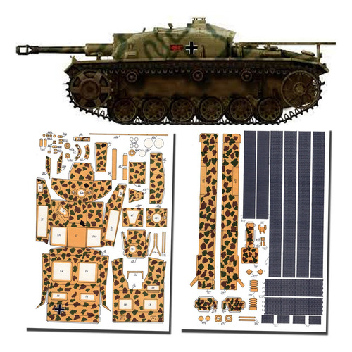 Stug 40 F Escala 1.25 Papercraft