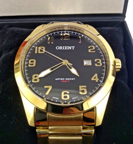 Imagem 3 de 8 de Relógio Orient Masculino Dourado Mgss1180 P2kx