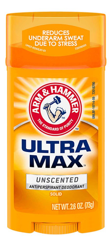 Desodorante En Barra Ultra Max Arm&hammer Sin Fragancia. 73g