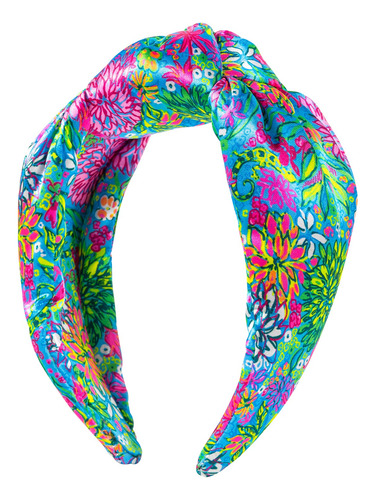 Lilly Pulitzer Diadema Anudada Colorida, Diadema Ancha De Sa