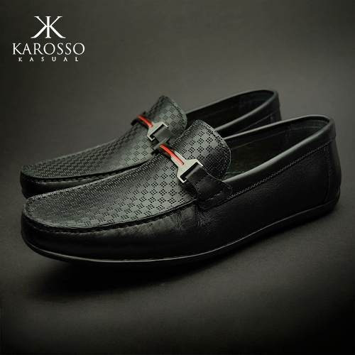 Imagen 4 de 4 de Zapato Karosso Kasual 10101 Azul Ultramar Atanado