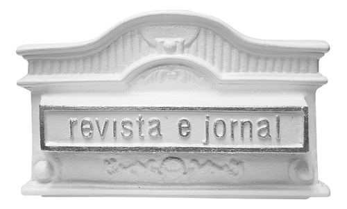 Caixa Correio Revista Alumínio Branca N.05 - Real Caixas