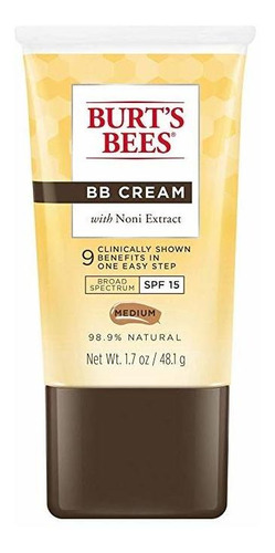 Las Abejas De Burt Bb Cream Spf 15, Medio, 1,7 Onzas