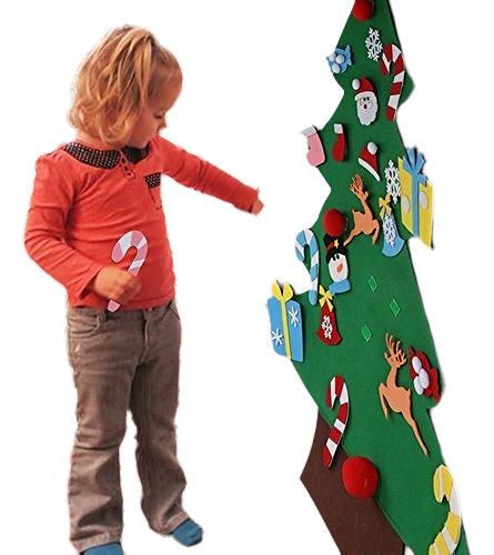 Juego Árbol Navidad Adornos Niños Decoración Pared Puerta