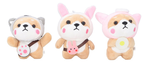 Colgante De Peluche Para Perro, 3 Unidades, Pequeño Y Suave