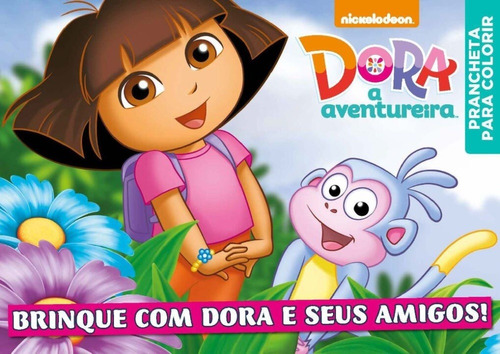 Dora A Aventureira - Prancheta Para Colorir