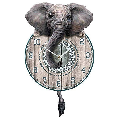 Reloj Trunkin&#39; Tickin&#39; Gris De 25 Cm, Talla Ún...