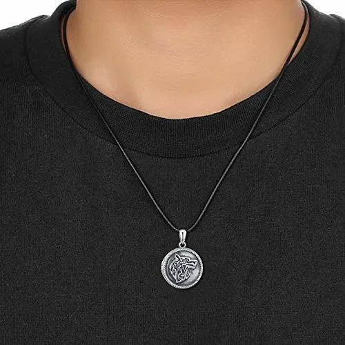 Collar Locket De Lobo Compatible Con Fotos - Plata 925.