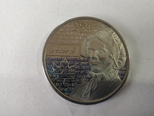 Moneda Canadá 25 Cents 2013 Laura Secords (x735