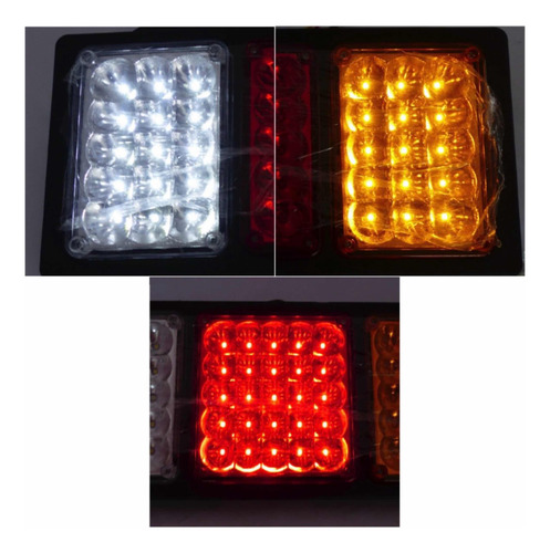 Set X2 Foco Trasero Grande P/ Camion 24 Volt