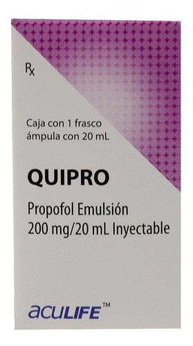 Quipro Propofol Emulsión Inyectable