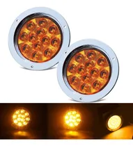 Comprar 2pz Plafón Led 24 Estrobo Ámbar 12-24v Camioneta