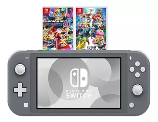 Nintendo Switch Lite Grey + 2 Juegos Fisicos + Obsequio