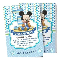 Comprar Mickey Bebé, Invitación Mickey Bebé Imprimible Y Whatsapp