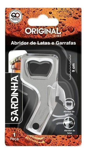 Abridor De Latas E Garrafas 9 Cm Inox - 121003