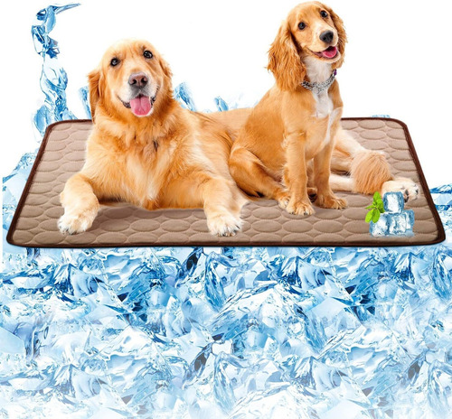 Almohadilla Hielo Para Mascotas Estera Dormir Seda Hielo