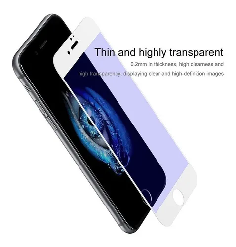 Vidrio Templado iPhone 8/7 /anti-reflejo Luz Pantalla/11d