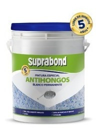 Pintura Antihongo Lavable Blanca 1 Litro Suprabond