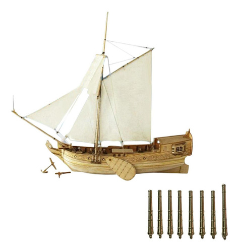 1:80, Modelo De Velero De Madera, Juguete Educativo De