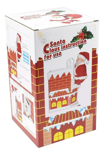 / Papá Noel Escalada Decoración Navideña Regalos