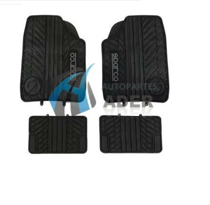 Sparco Cubre Alfombra Universal Goma Negra X4