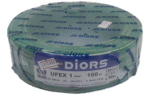 Cable Unipolar 1mm Diors X 100mts H Y T