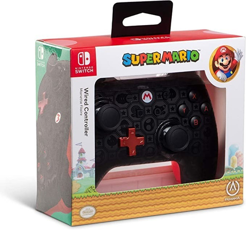 Control Pro Powera Nintendo Switch Mario Shadow Edition