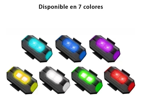 Kit Estrobo Luces Led Recargable Auto Bici Drones Moto