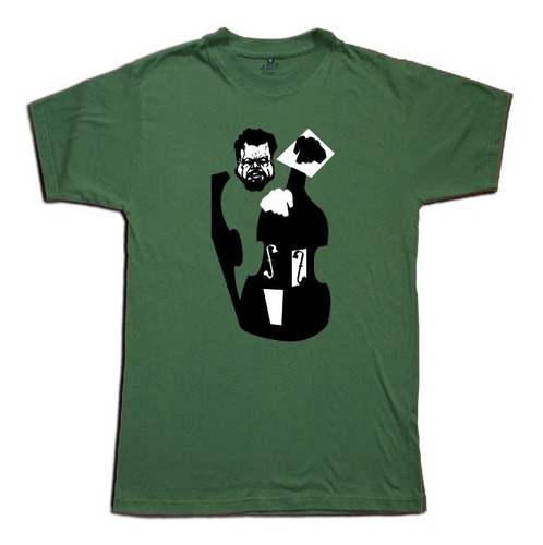 Remera Charles Mingus Jazz Mujer Algodon Talles Hombre