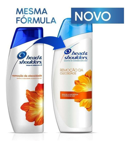 Kit C/ 4 Shampoo Head & Shoulders Remocao Da Oleosidade
