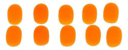 10 Piezas De Cubierta De Micrófono Esponja De Auricular Con