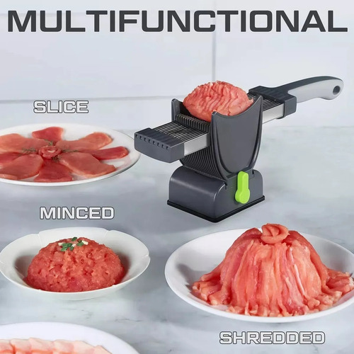 Cortadora Manual De Carne Fresca Rebanar Acero Inoxidable R.
