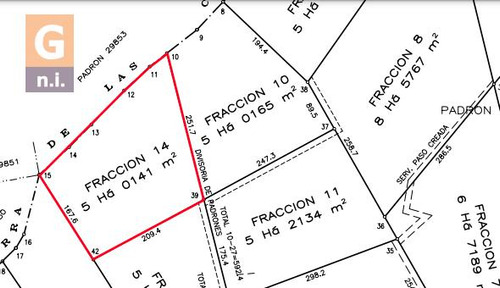 Campos Y Fracciones En Otras (ruta 39) Ref. 6368