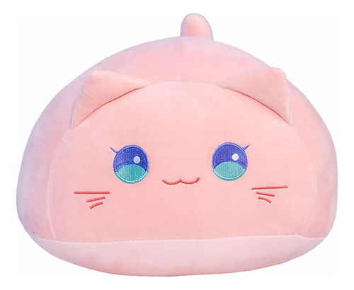 Geniuscells Pink Cat Plush Toy 3d Hugging Pillow Soft Kitten