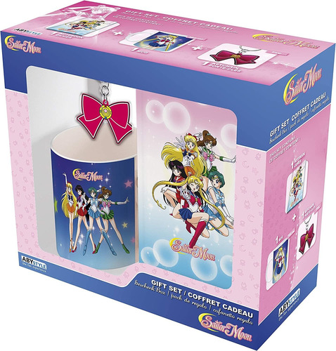 Sailor Moon Taza Gift Set Notebook + Taza + Keychain