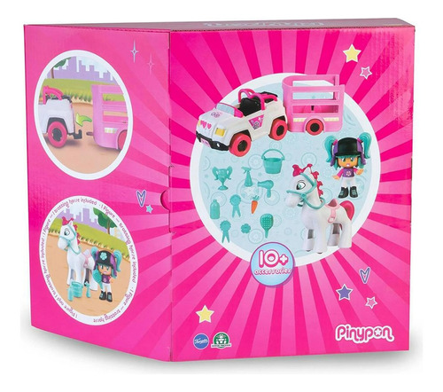 Pinypon Set De Juego Remolque & Caballo, Set Let's Go!