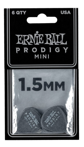 Pack De Puas Ernie Ball Prodigy Standard - Oddity Color Negro 1.5mm