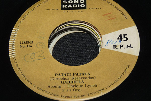 Jch- Gabriela Patati Patata / Es El Verano Go Go 45 Rpm