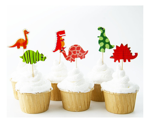 Four Robot Cats - Double-sided Thick Paper Toothpick Cake