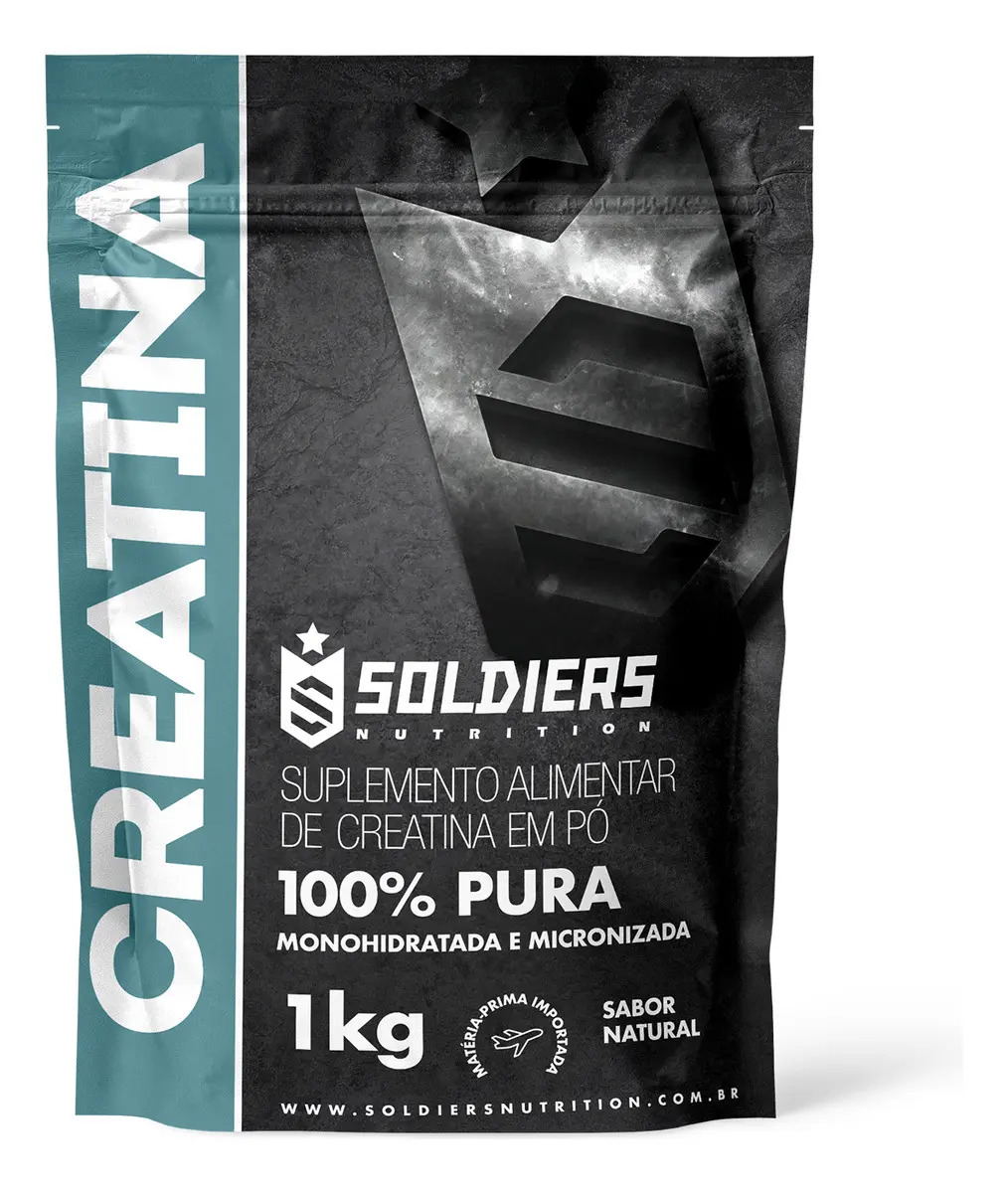 Creatina Monohidratada 1kg - 100% Pura - C/ Laudo Sabor Natural
