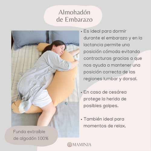 Imagen 6 de 8 de Almohadón De Embarazo Y Lactancia Vellón Amamantar - Maminia