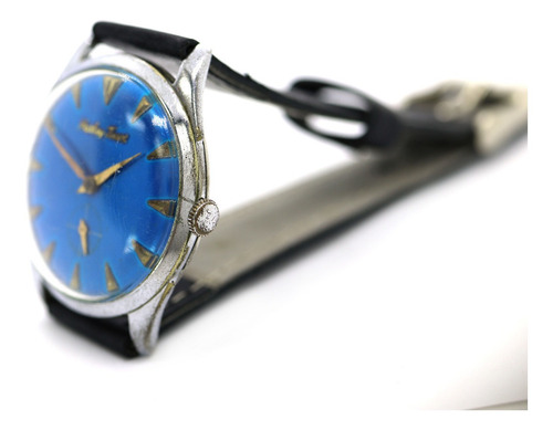 Relogio Matley Tissot Fundo Azul Aço Masculino Pulso J23082